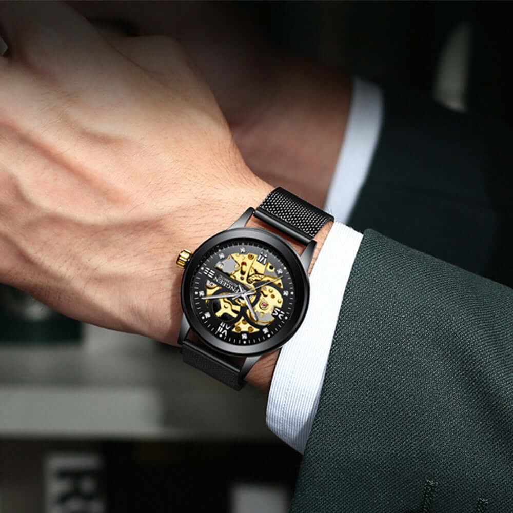 Luminous Steel Automatic Watch