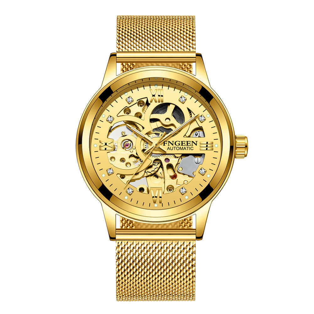 Luminous Steel Automatic Watch
