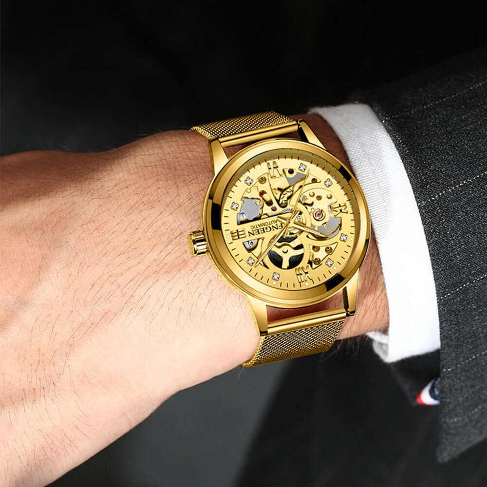 Luminous Steel Automatic Watch