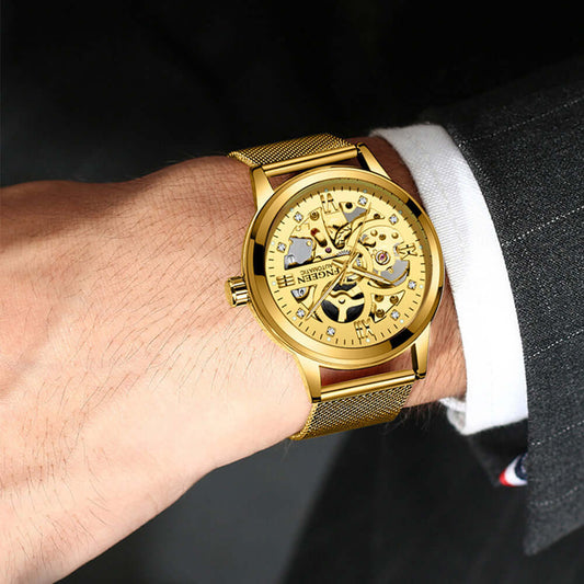 Luminous Steel Automatic Watch