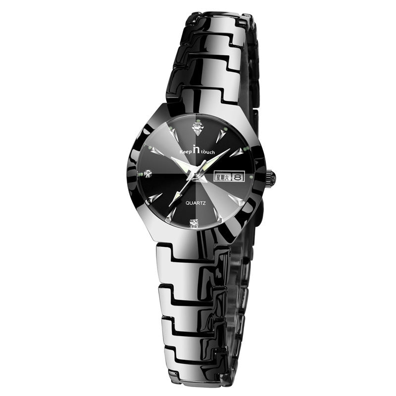 Luminous Calendar Quartz Couple Watch